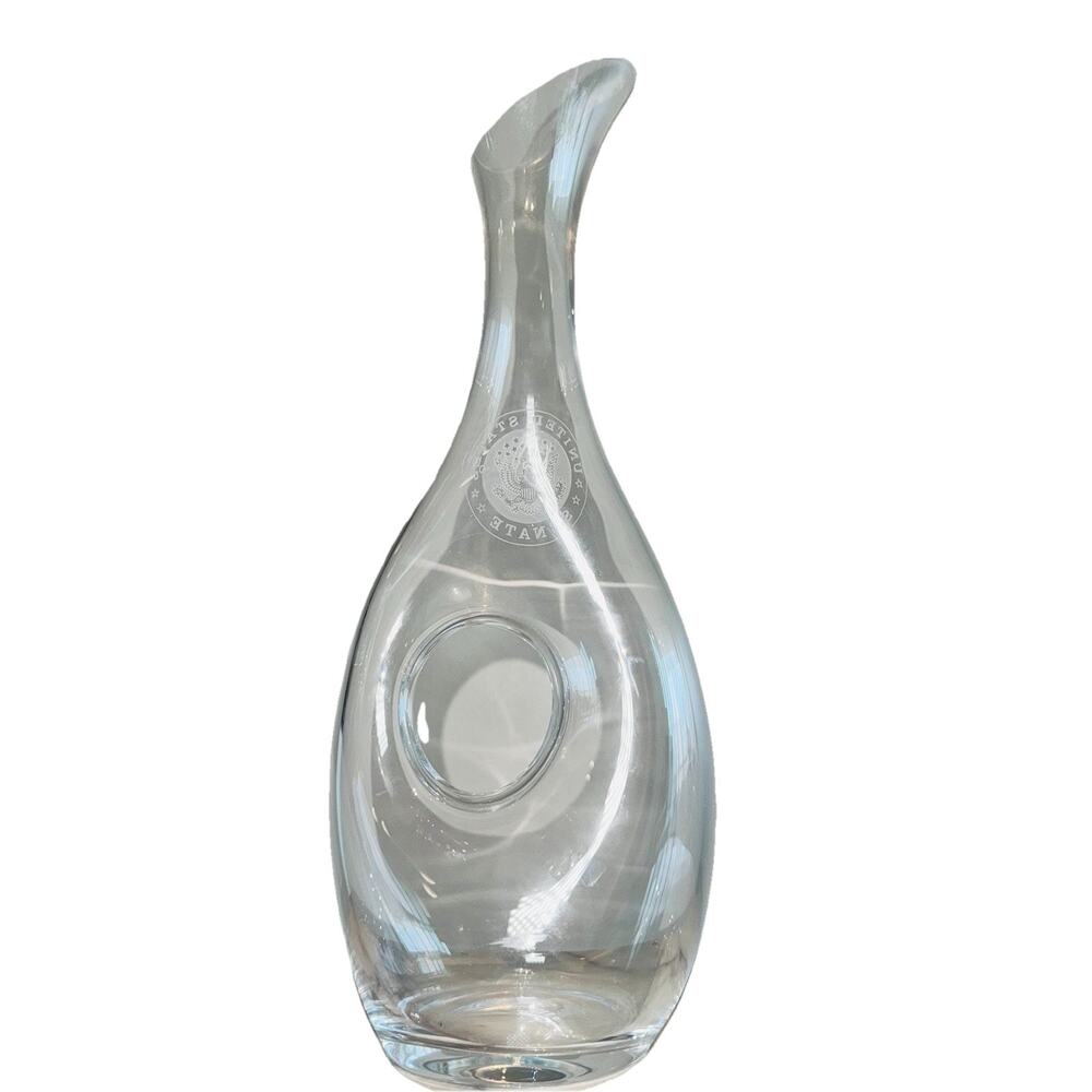 Calway Irish Crystal 14" Tall Wine Carafe Engraved Rand Paul U.S. Senate MAGA